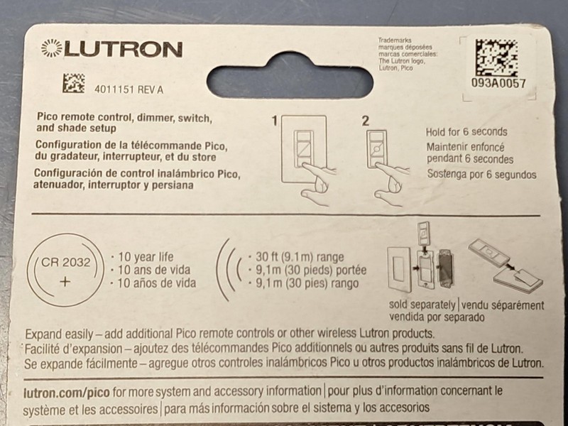 Lutron Caseta Smart Lighting 2-Button Pico Smart Remote, for Wireless Lighting gallery