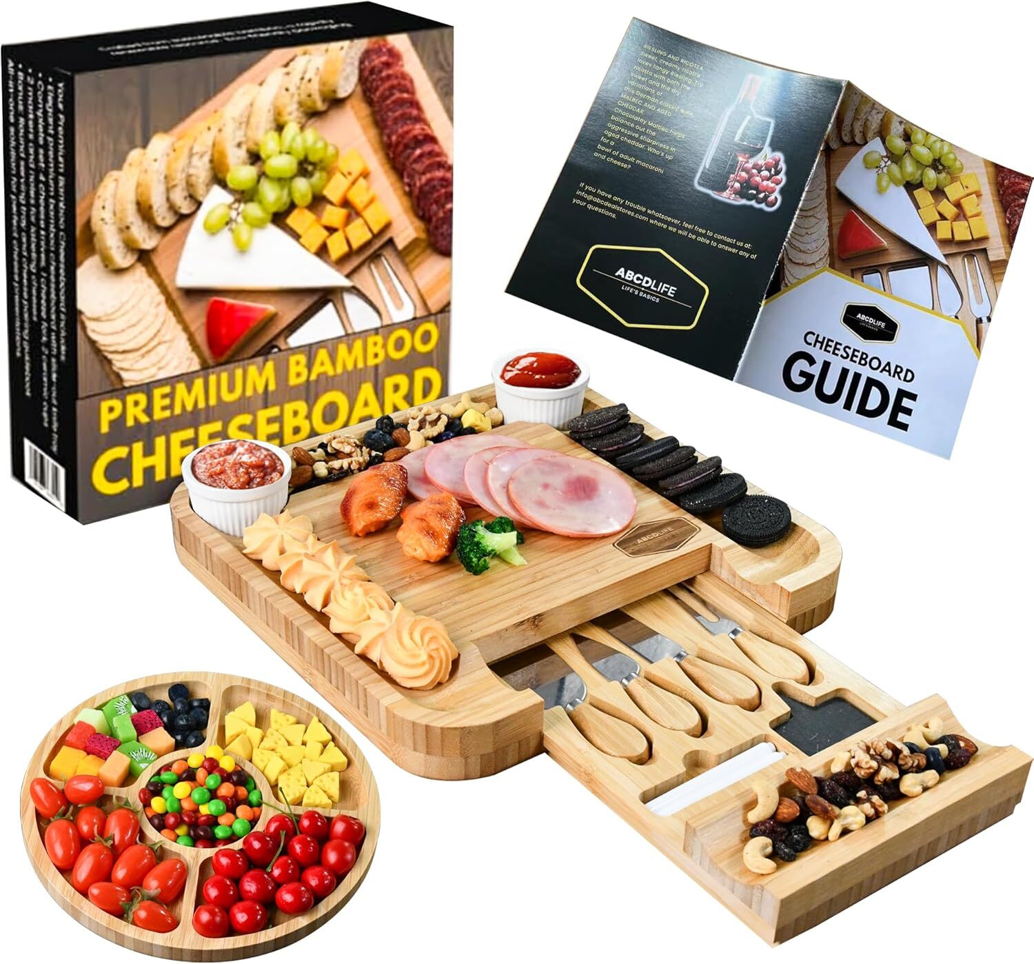 Charcuterie Board Set - Cheese Board for Serving - House Warming Gift Set gallery