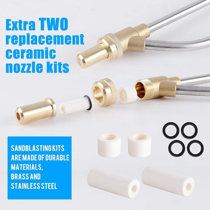 Pressure Washer Sandblasting Kit 5000 PSI Wet Abrasive Sandblaster Attachment wi gallery