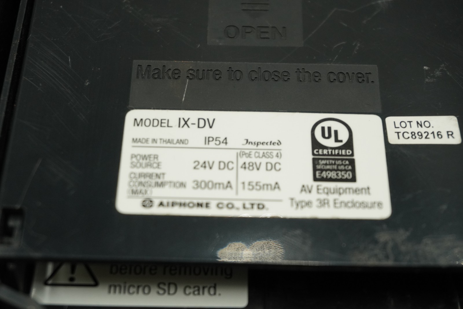 Aiphone IX-DV Compatible Surface Mounted IP Video Door Station *Tested* gallery
