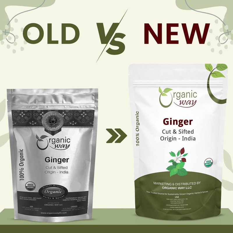 Organic Way Dried Ginger Root Cut Sifted Zingiber officinale - Herbal Tea | ... gallery