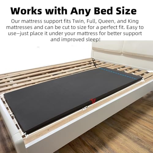 50D High-Density Sponge Sagging Mattress Support – 2” Thick Black 60"x24"x2" gallery