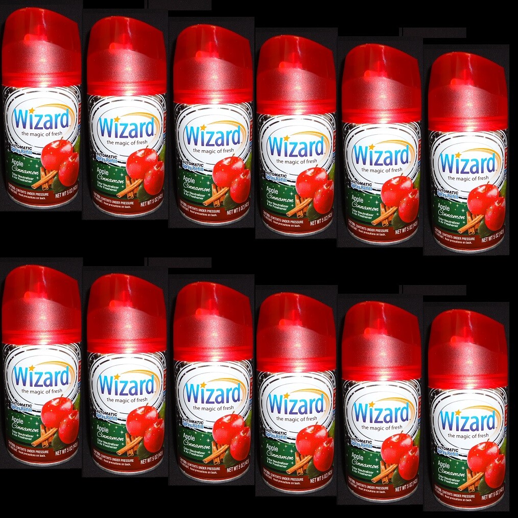 12 Wizard Automatic Spray Refills Apple Cinnamon 5 oz SEE NOTE gallery