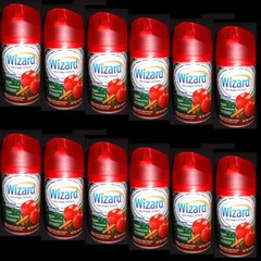 12 Wizard Automatic Spray Refills Apple Cinnamon 5 oz SEE NOTE
