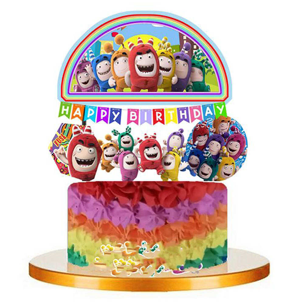 ODDBODS PARTY SUPPLIES DECORATION BALLOONS BANNER TABLE COVER THEME CAKE gallery
