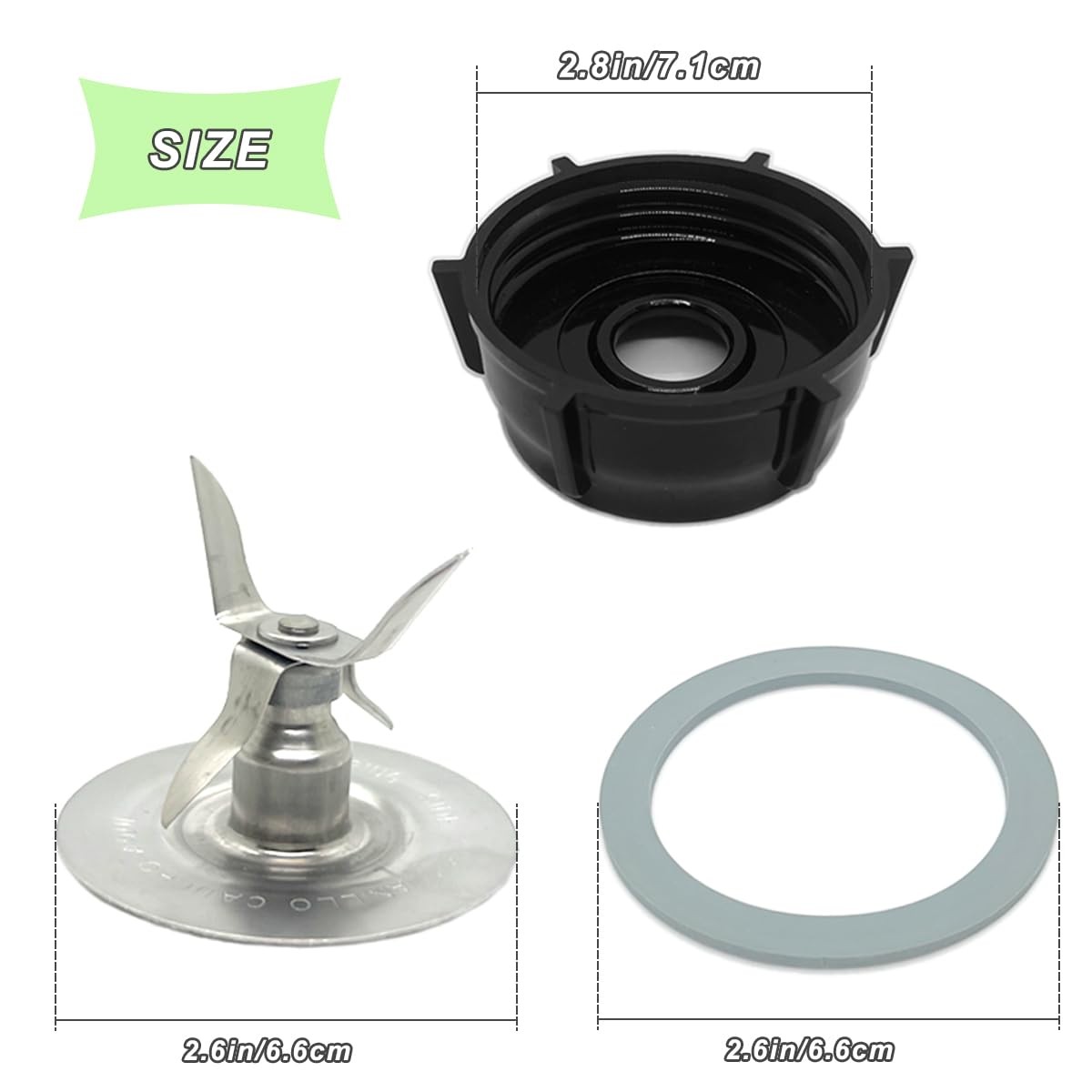 for Oster Blender Replacement Parts Kit - Ice Crusher Blade with Jar Black gallery