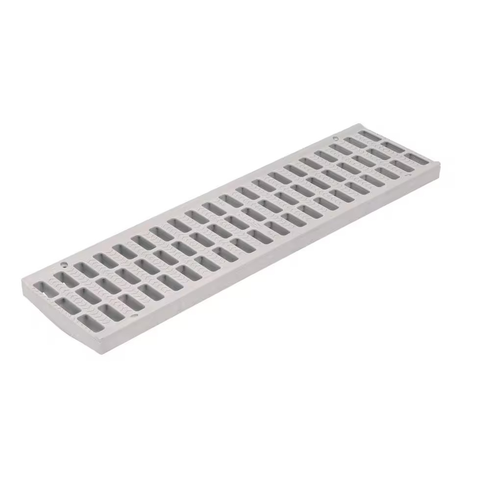 5 In. Pro Series Channel Drain Plastic Grate 5-1/4 In. Wide X 19-5/8 In. Long, G gallery