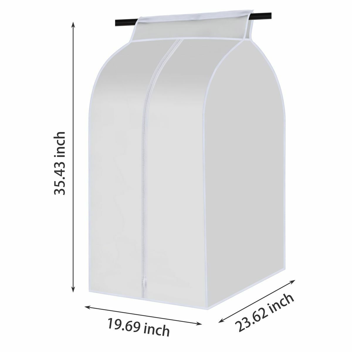 Clothes Storage Dust Cover Moisture-proof Garment Rack Cover Bag Dress Organizer gallery