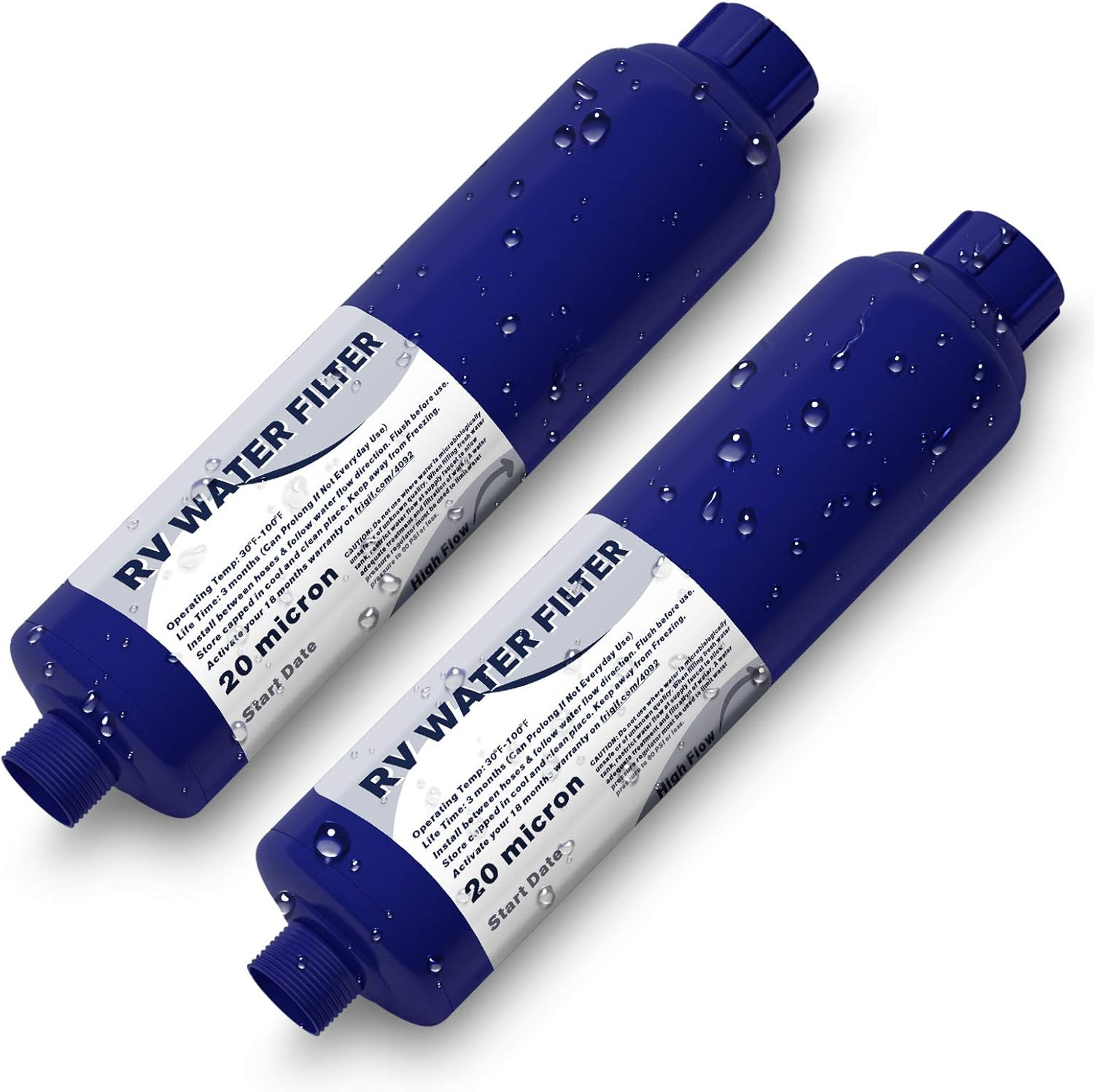 RV Camper Inline Water Filter, 2 Packs Marine Garden Camping Water Hose KDF Filt gallery