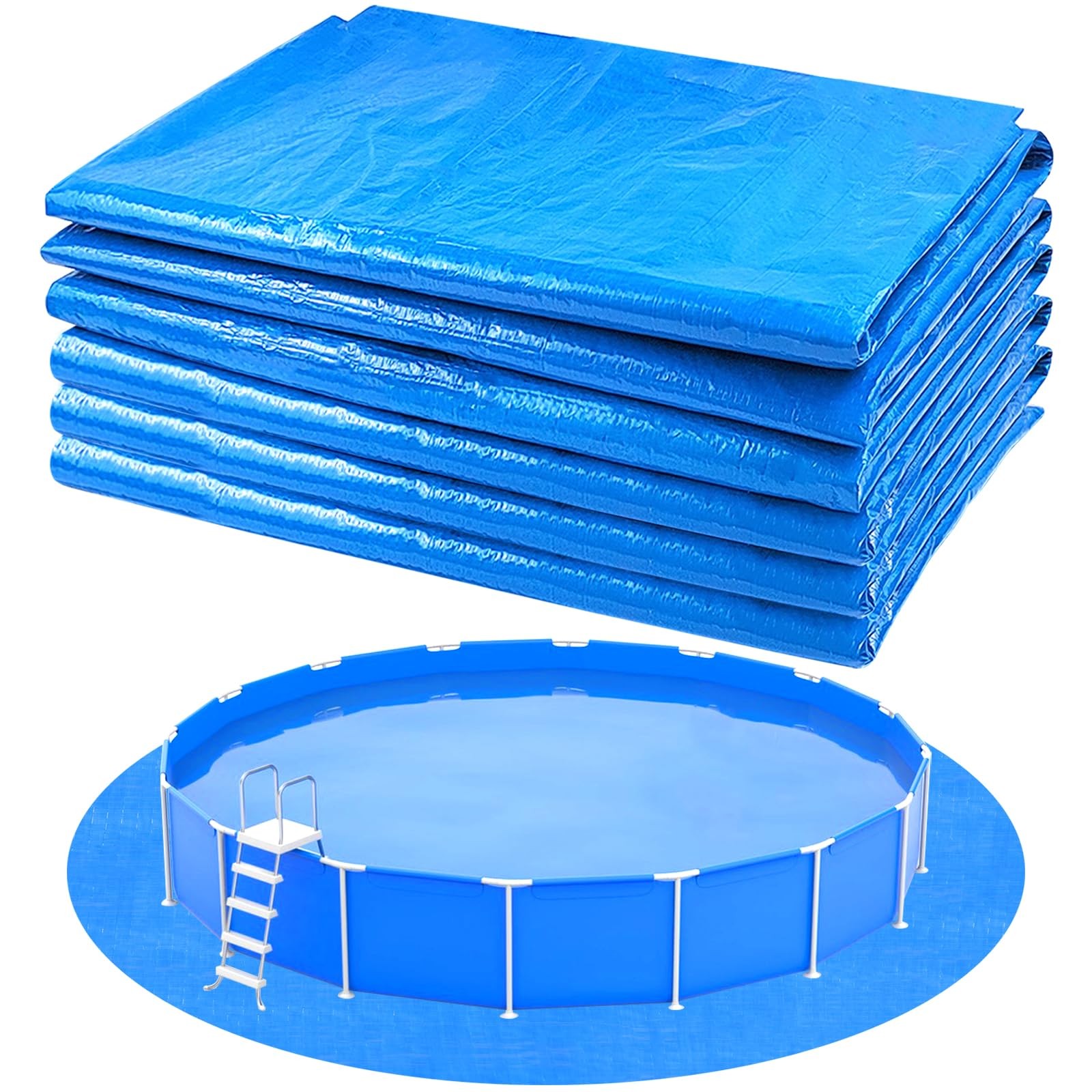 11Ft Round Pool Ground Cloth – Heavy Duty Liner Pad for Above Ground Pools gallery