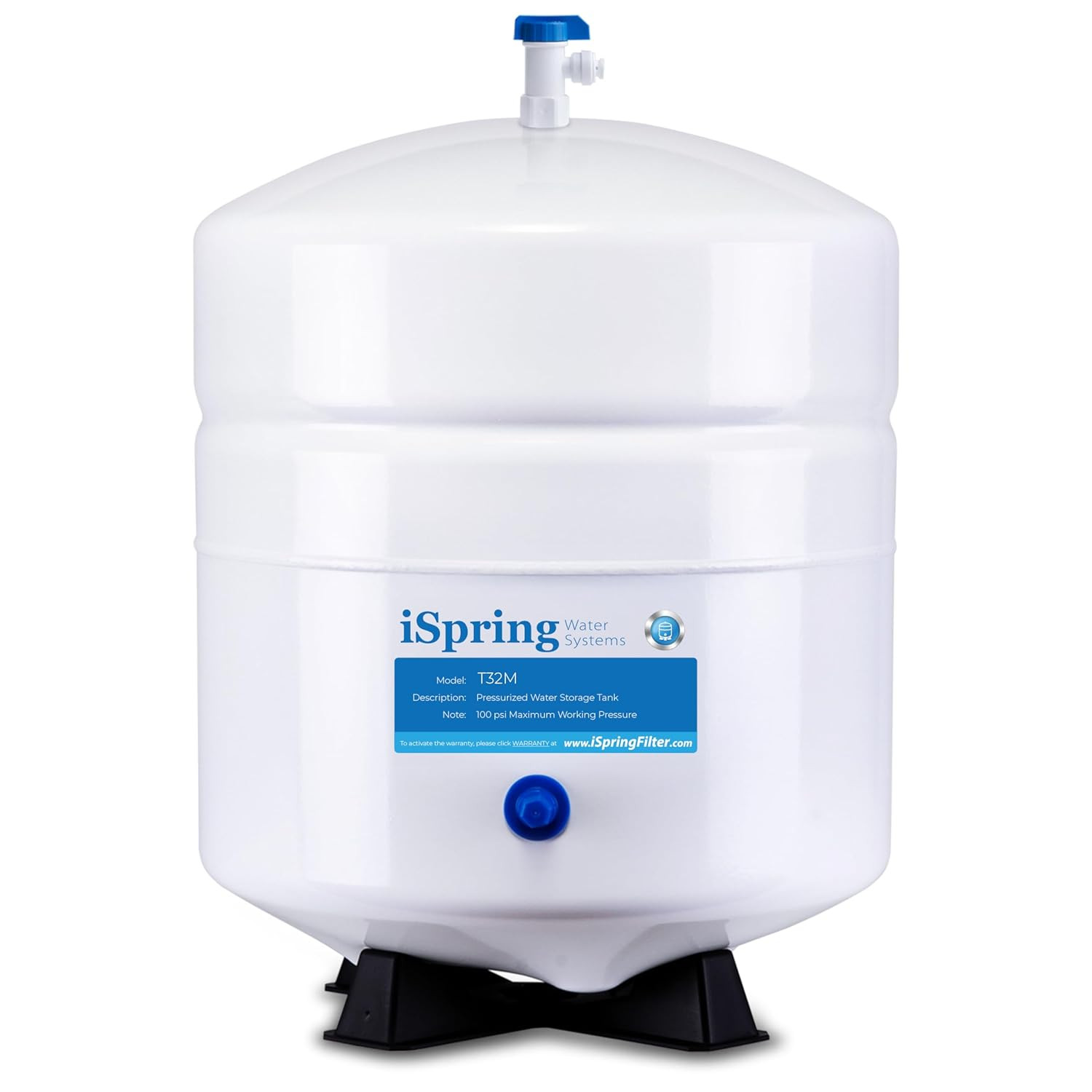 T32M Pressurized Water Storage Tank with Ball Valve for Reverse Osmosis RO Syste gallery