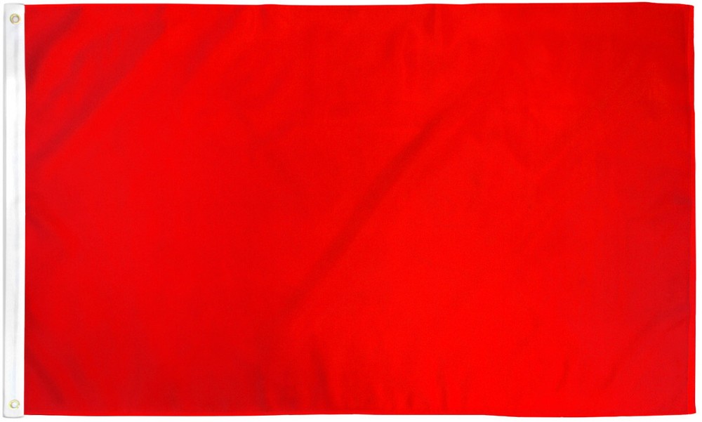 Solid Color Red Flag 3x5ft Solid Red House Flag Sublimation Blank