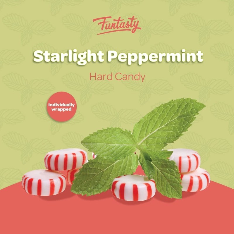 Peppermint Starlight Mints Hard Candy Bulk Pack 2 Pounds About 180 Count gallery