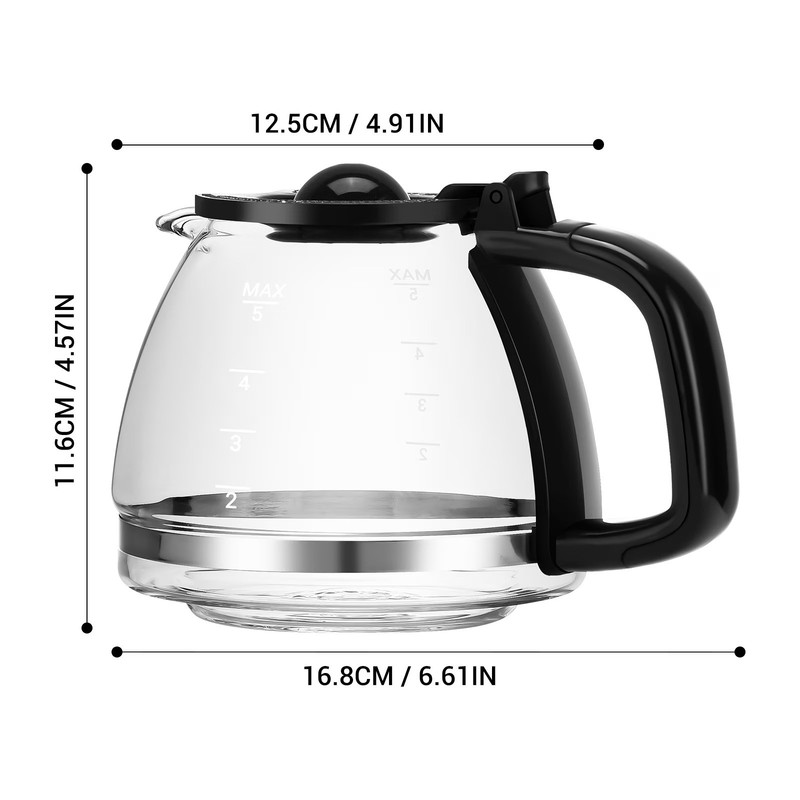 5-Cup Replacement Carafe for Coffee Makers, Plastic & Glass gallery