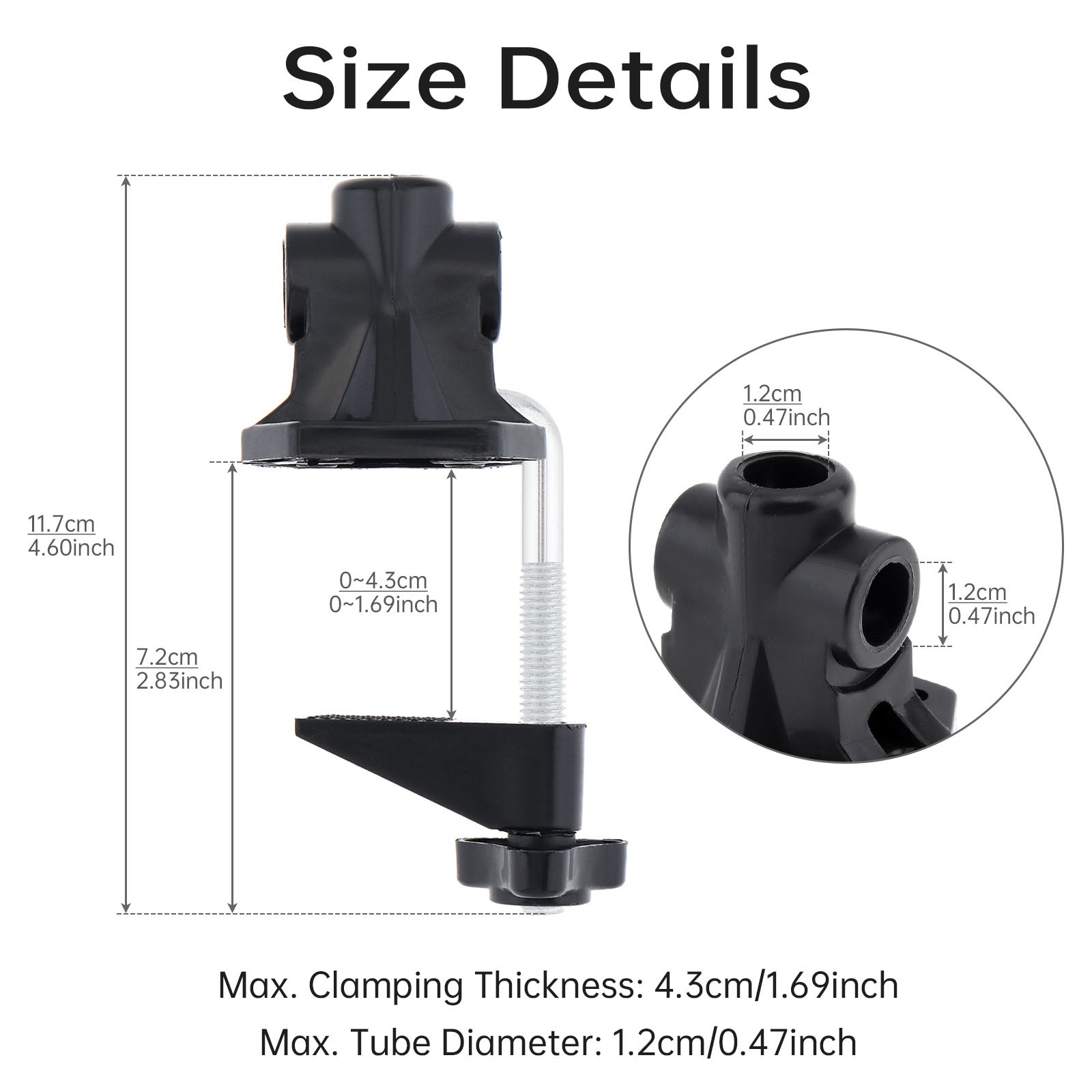 Bracket Clamp Mic Stand Table Mount Clamp for Microphone Camera Arm Stand New gallery