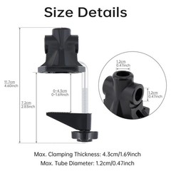 Bracket Clamp Mic Stand Table Mount Clamp for Microphone Camera Arm Stand New