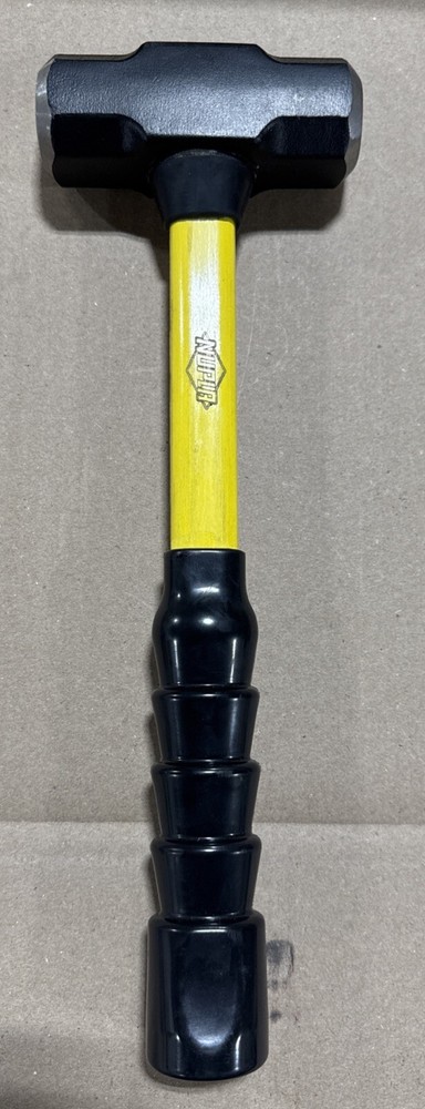 Nupla 3lb Classic Sledge Hammer w/ 14” Fiberglass Handle Non-Slip Grip NEW