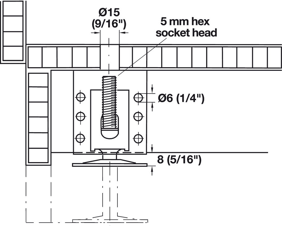 4 PACK-200Lb. Capacity Heavy-Duty Adjustable Furniture Leg Leveler Foot Brackets gallery
