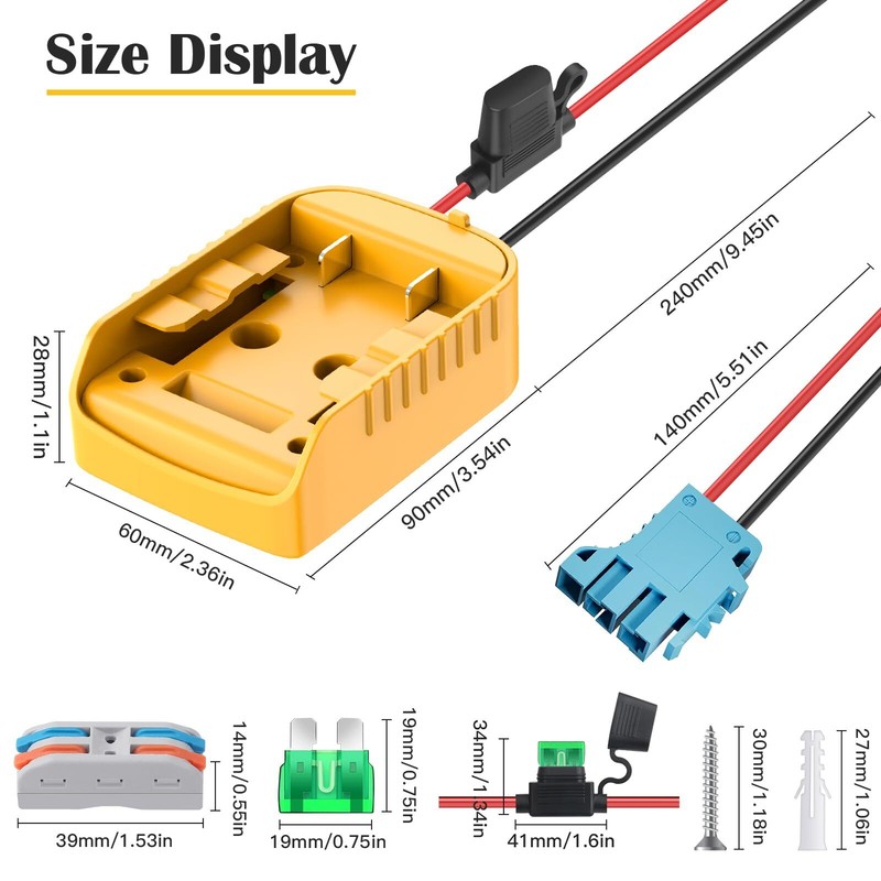 Power Wheels Adapter for Dewalt20V Battery Adapter Power Wheel Battery Converter gallery