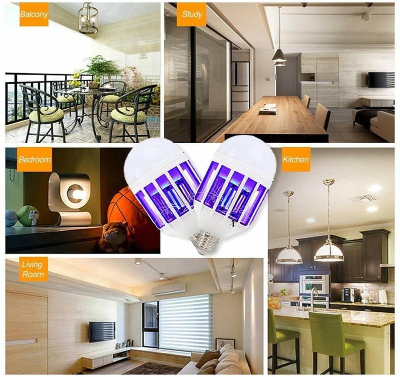 4 Pcs Bug Zapper Light Bulb Mosquito Insect Killer Lamp Indoor Outdoor Fly Trap gallery