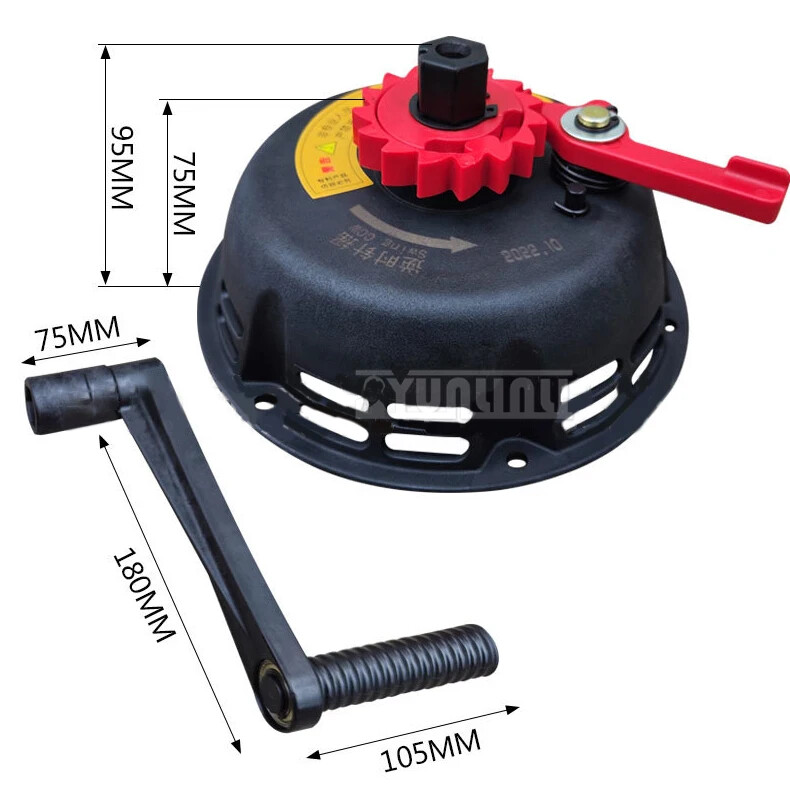 Gasoline Engine Generator Conversion Easy Starter Hand Crank No-pull Starter gallery