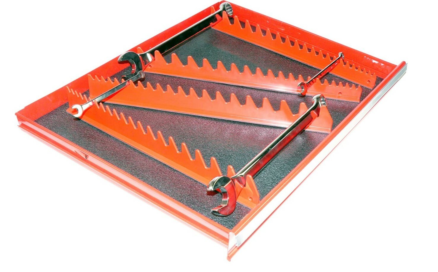 Wrench Organizer Tray Rail Storage Rack Sorter Socket Holder Set of 40 Tools New gallery