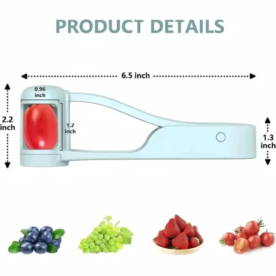 Tomato Slicer Cutter Grape Tools Cherry Fruit Salad Splitter Artifact for Toddle gallery