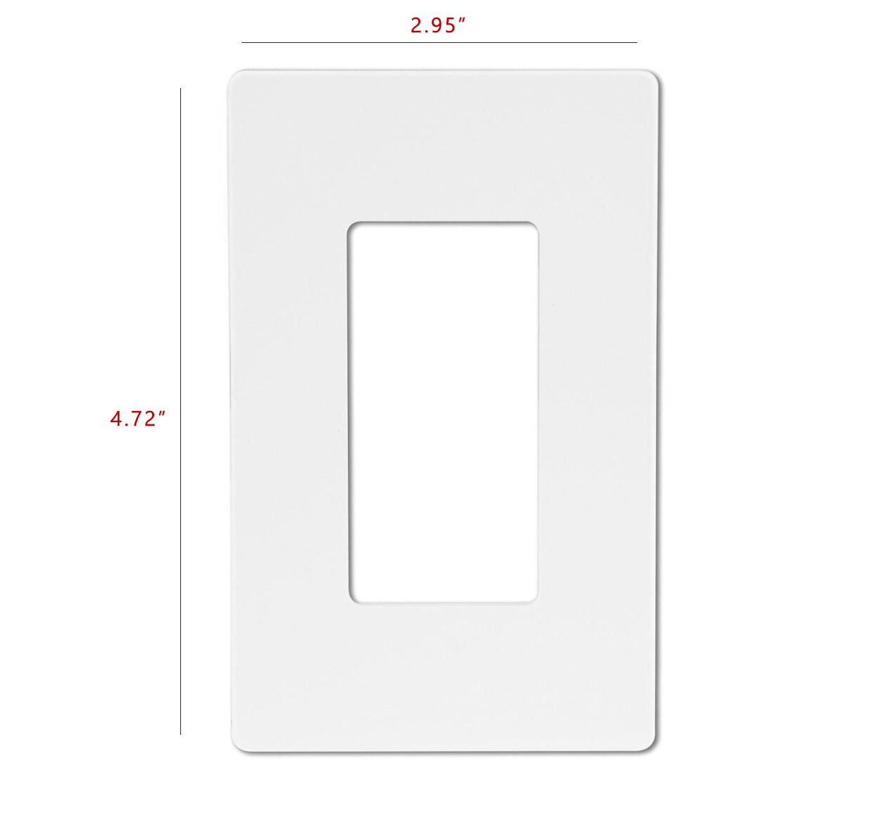 Unbreakable Screwless Decora Wall Plate Outlet / Switch Cover 1-5 Gang White UL gallery