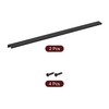 Cabinet Edge Finger Pull, 2pcs 600mm/23.62 Hidden Cabinet Pulls, Black gallery