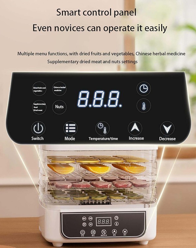 5 Trays Food Dehydrator Machine Stackable Fruit Dryer Adjustable Temperature gallery