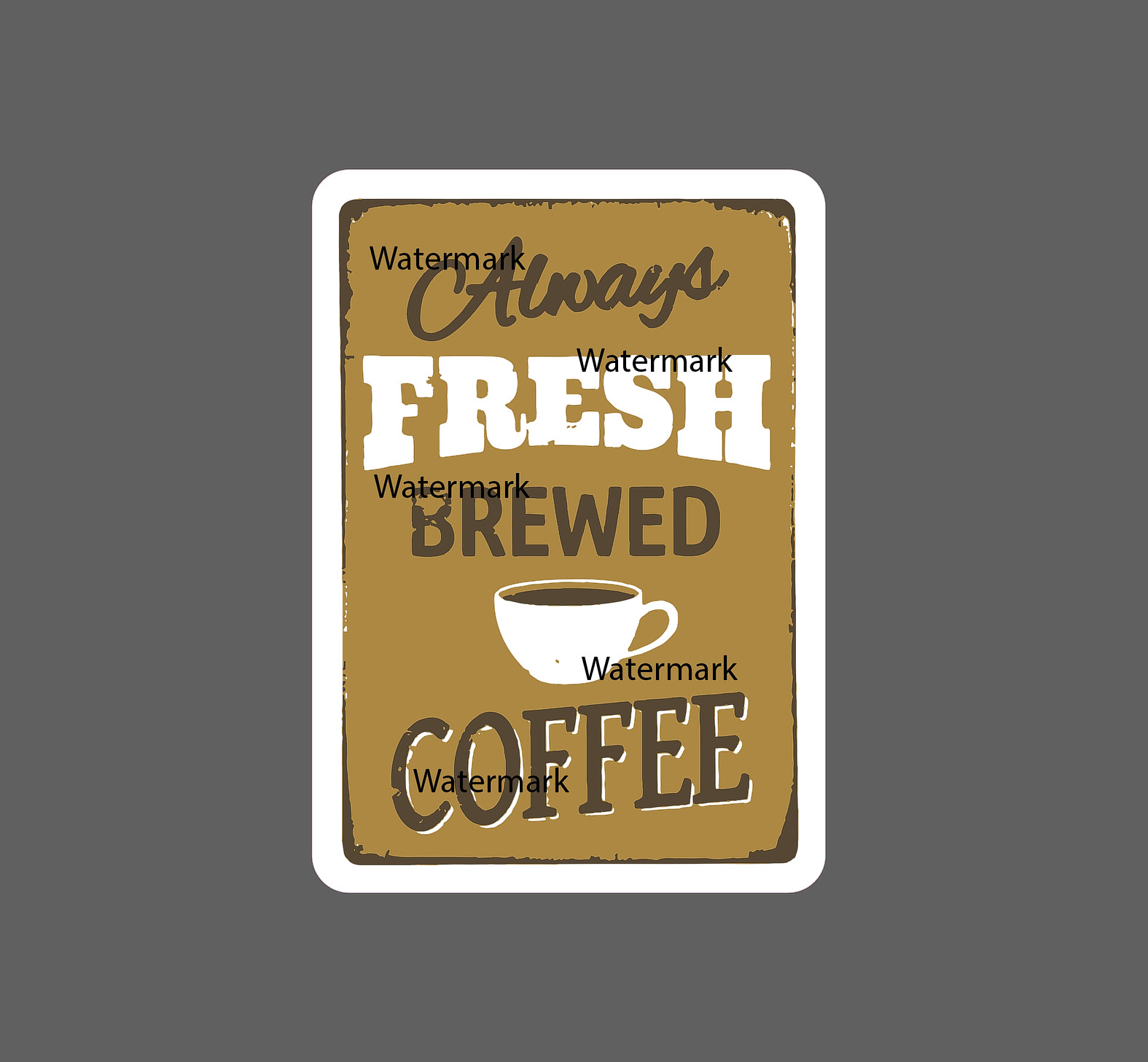Always Fresh Coffee Sticker Brew gallery