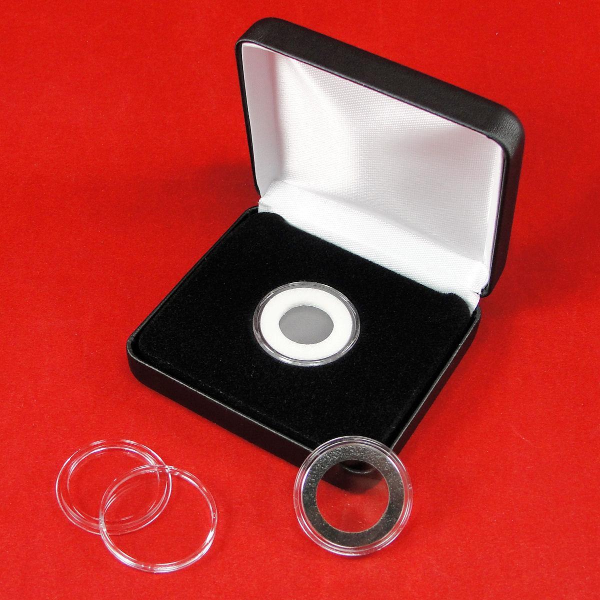 Presentation Black Leatherette Coin Box w/Choice of 1 A Model AirTite Capsule gallery