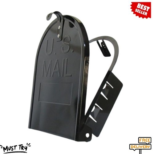 NEW 8x10" Snap-In Mailbox Door Replacement Black RetroFit Design gallery