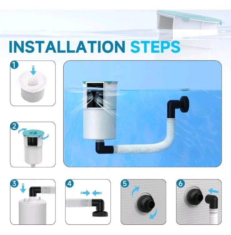 Pool Surface Float Skimmer, No Installation Required gallery