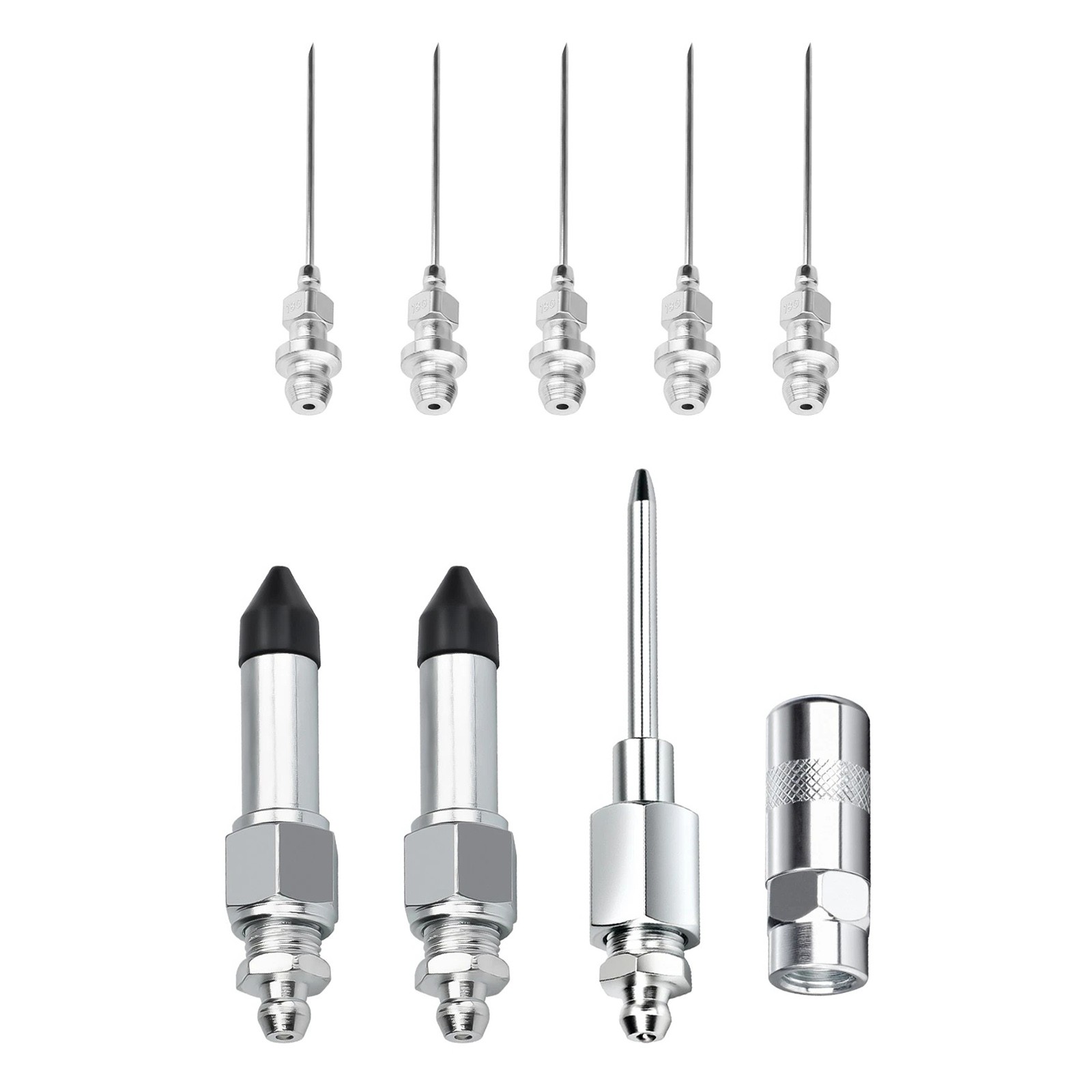 9Pcs Grease Needle Nozzle Kit for Precision Lubrication Maintenance with Adapter gallery