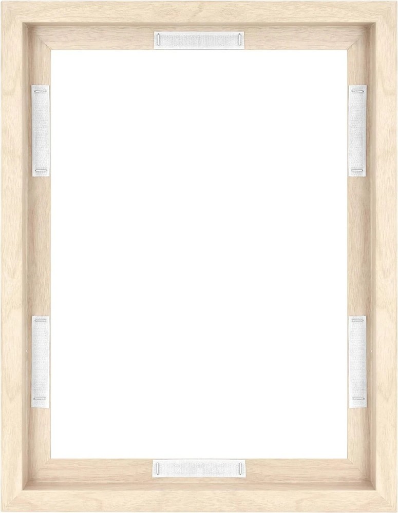 Canvas Float Frames 12X16 Frame, Natural Woodgrain for Finished Canvases, Vertic