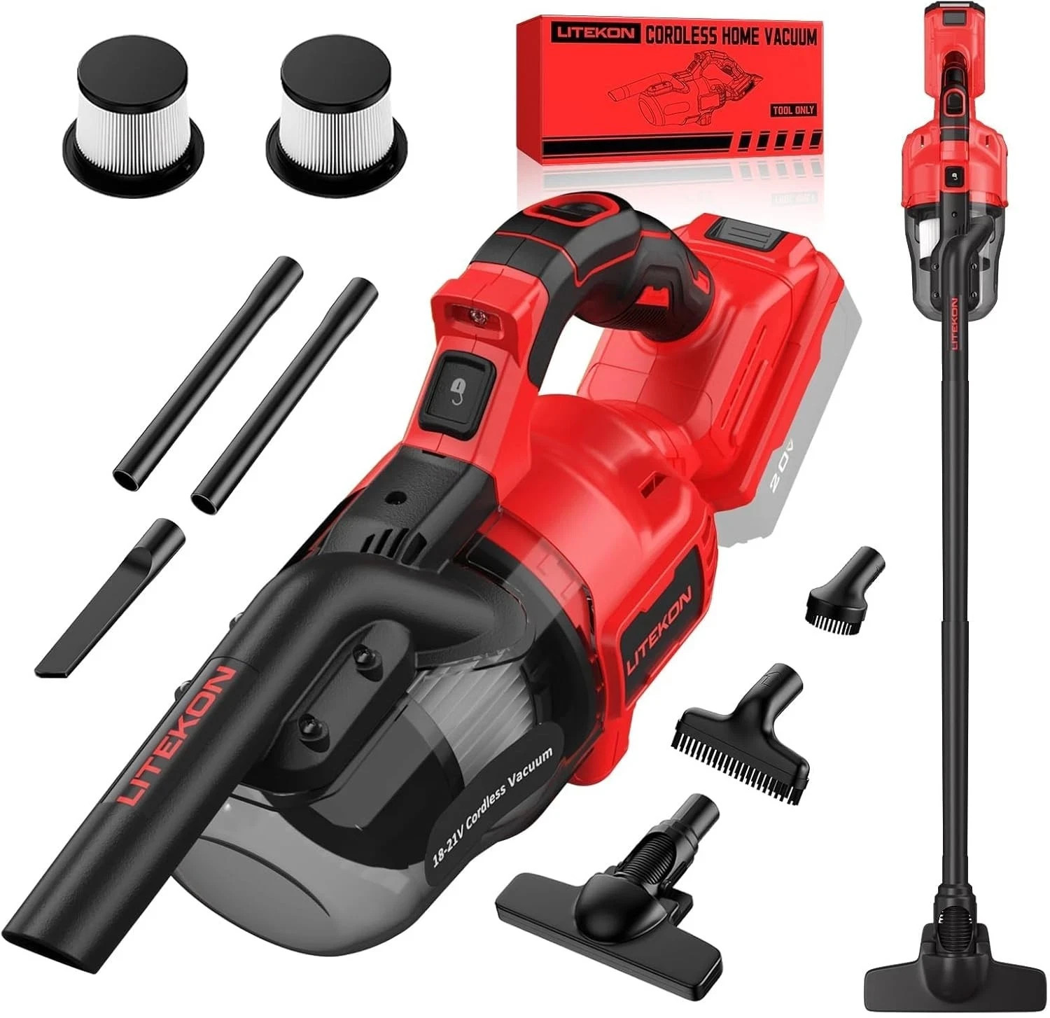 Cordless Vacuum for Milwaukee M18 Battery, 5 in 1 Handheld Electric Vacuum Cl... gallery