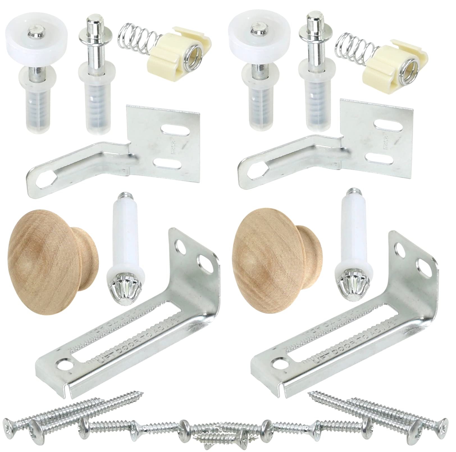 Bifold Door Hardware Repair and Replacement Kit for Two Doors Complete Set gallery