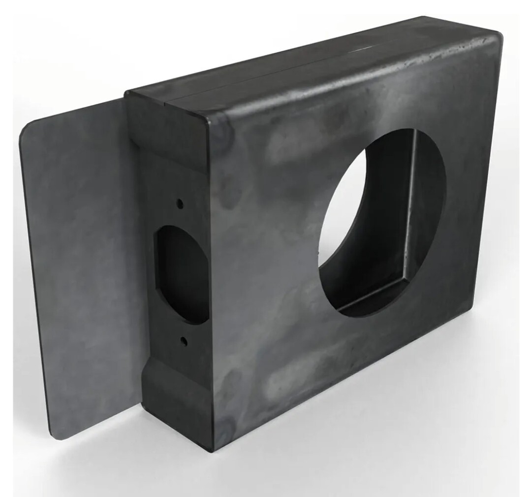 1-1/2" Single Hole Weldable Steel Lockbox for Doors and Gates gallery