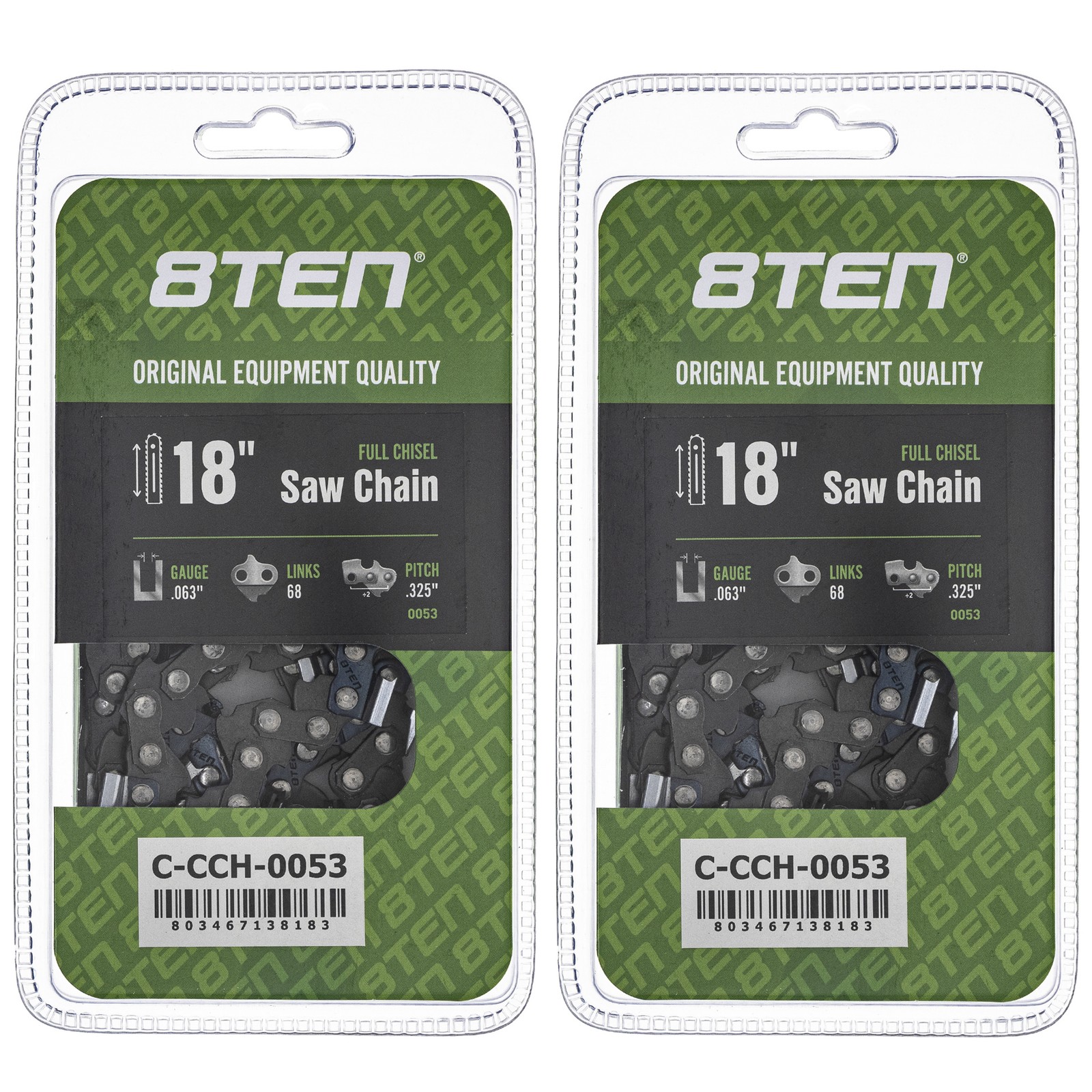 Chainsaw Chain 18 Inch .063 .325 68DL for Homelite 25 26RM368 22BPX068G 2-Pack gallery