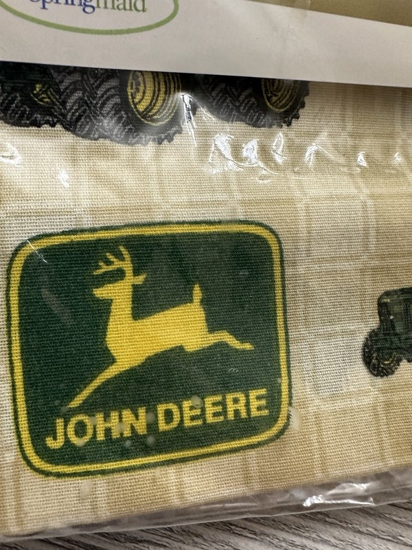 John Deere Tractor Logo Continental Curtain Springs Home USA 80x63” +60x10” Val gallery
