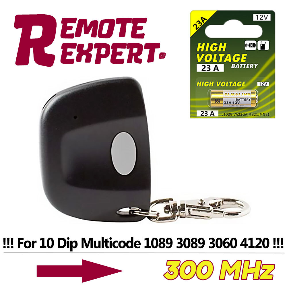 10 Dip Garage Door Opener Remote Transmitter for MultiCode 3060 MultiElmac 3089 gallery