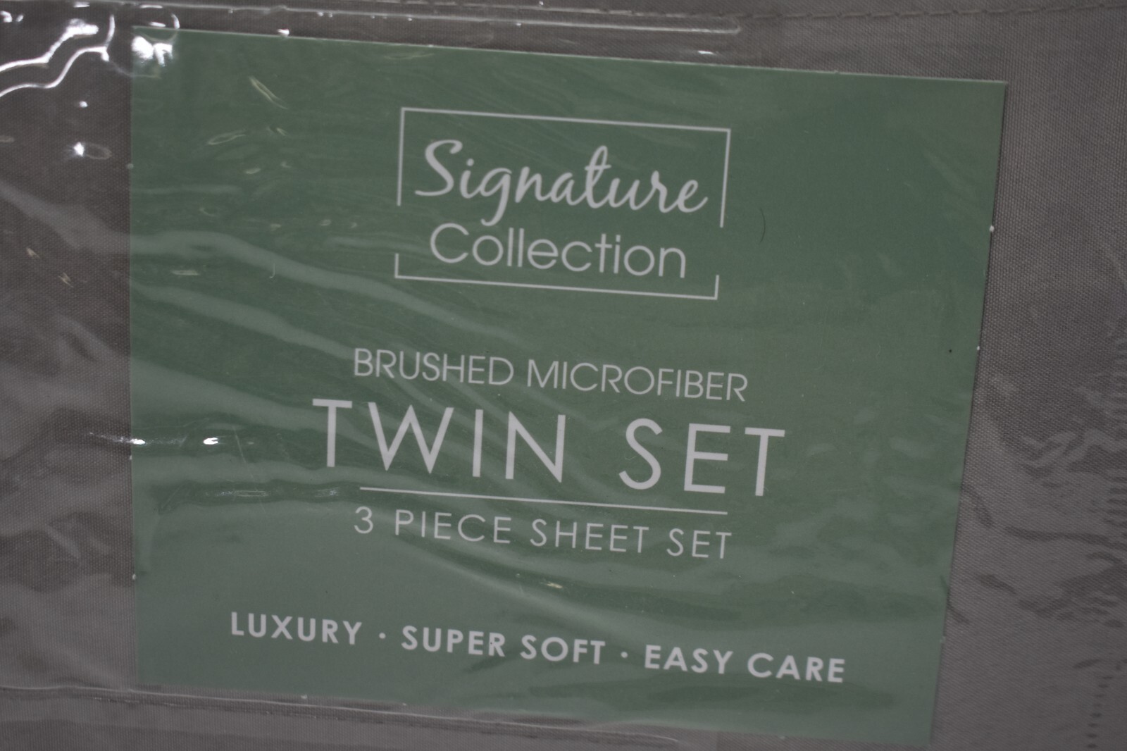 Sanders 3 Piece Sheet Set Twin Size Flint Gray Bedding Home Decor Microfiber gallery
