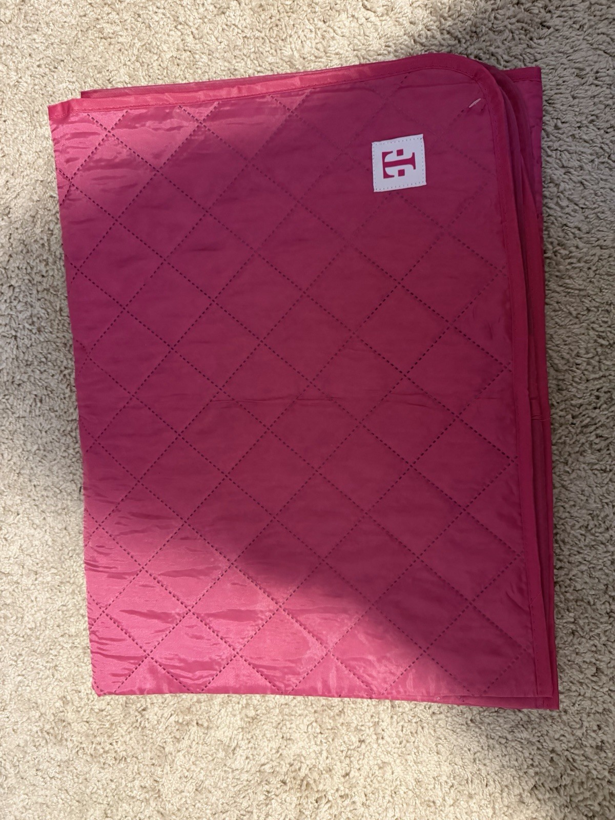 Pink Quilted Blanket Throw, Rectangular Shape, Standard Size, No Closure gallery