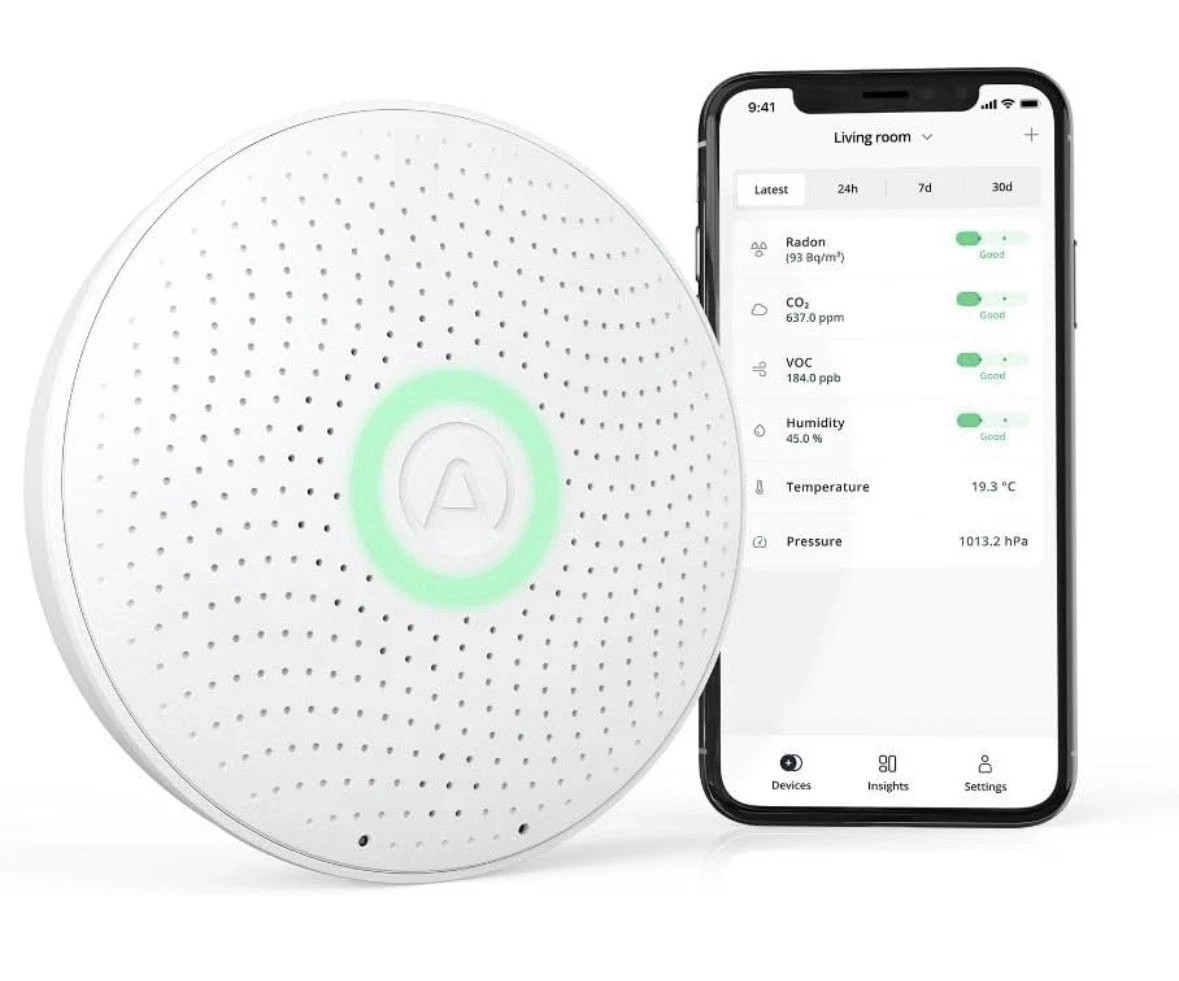 Airthings Wave Plus 2930 Smart Radon & Air Quality Monitor New (Bulk Available) gallery