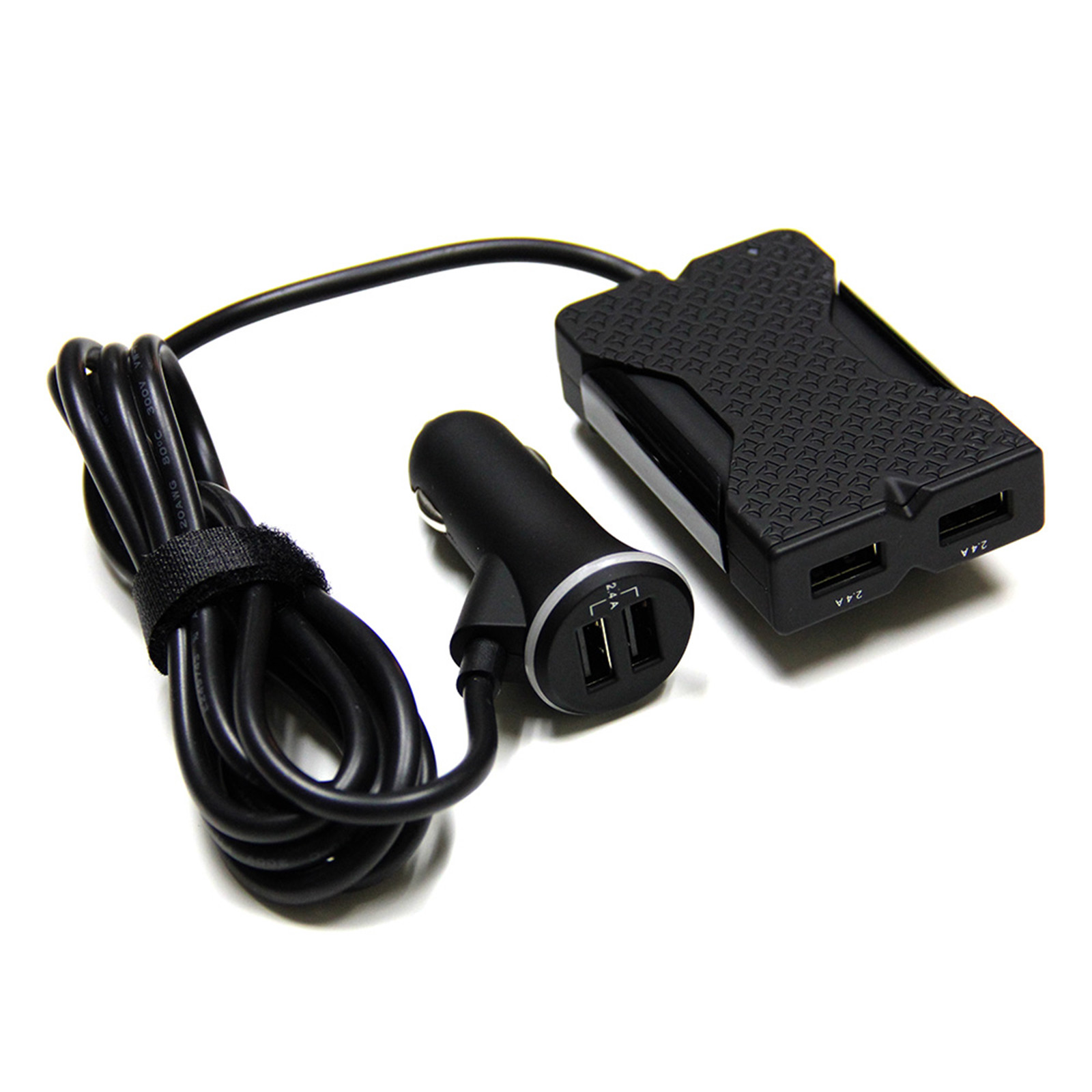 MaximalPower 4 USB Ports Passenger Car Charger for Both Front and Back Seat gallery