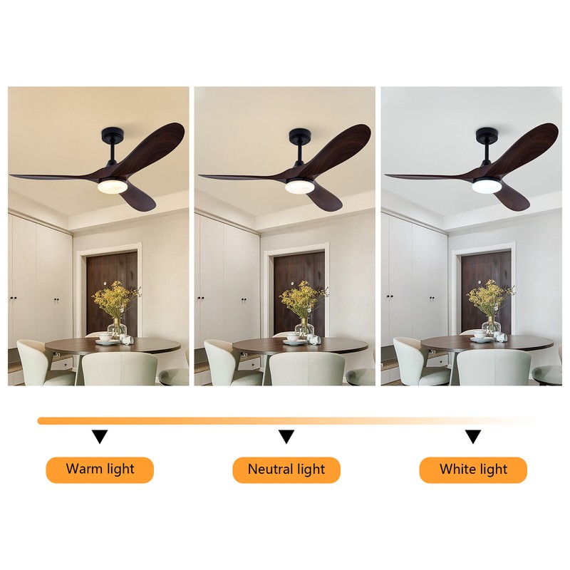 42" LED Ceiling Fan Light Remote Control For Bedroom Dining Room Chandelier Fan gallery