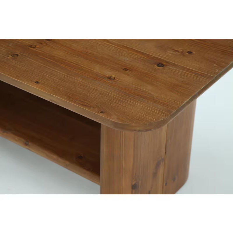 Kerlin 47 In. Brown Rectangle Solid Wood Coffee Table Center Low Cocktail Tea De gallery