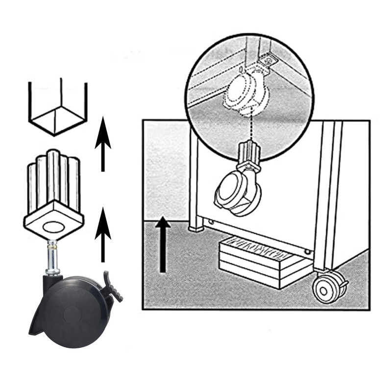 4 Pack 70360 Locking Caster for Weber Genesis E310 E320 S330 Gas Grills gallery