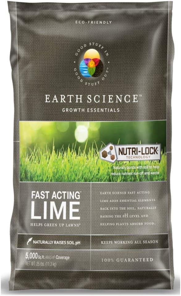 Earth Science Fast Acting Lime, 5000 sq ft coverage, 25lb, Helps Green Up Lawns gallery